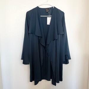 NWT Hana Tajima For Uniqlo Duster Cardigan Tie Front Woman’s Size Small